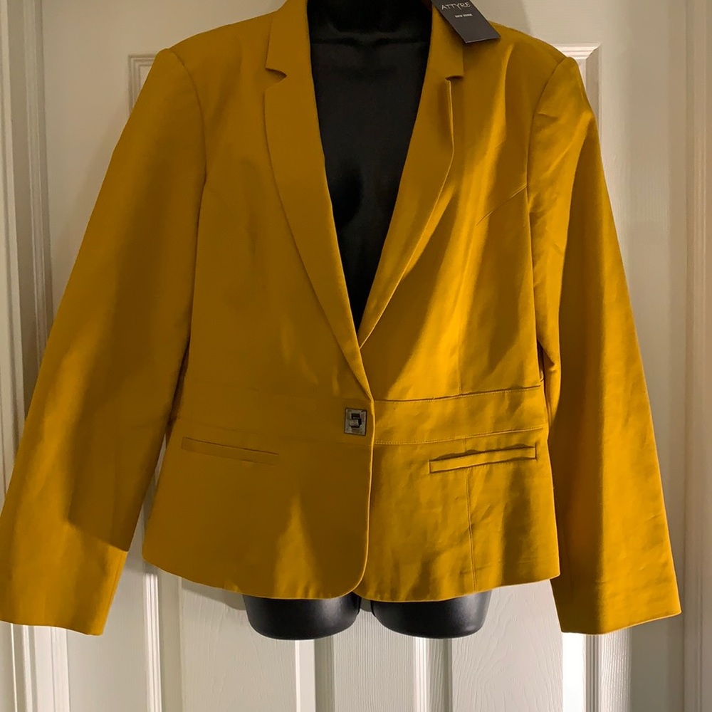 Attyre New York, Size 16, Yellow, Blazer